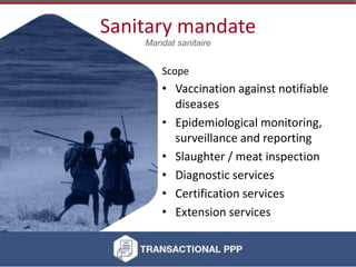 How the OIE PPP Guidelines can guide the greater involvement of the private sector in livestock disease control in Kenya