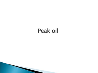 Peak oil 