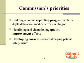 Peak Performance: Promoting Patient Safety in Oregon