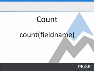 SplunkLive! Customer Presentation – Peak Hosting