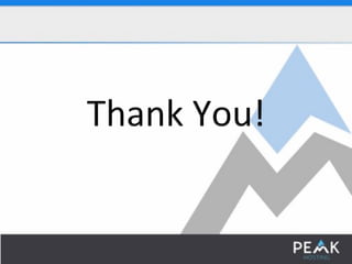 SplunkLive! Customer Presentation – Peak Hosting