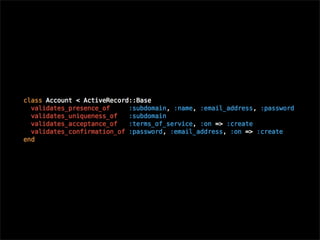 Ruby on Rails Presentation