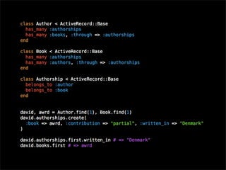 Ruby on Rails Presentation