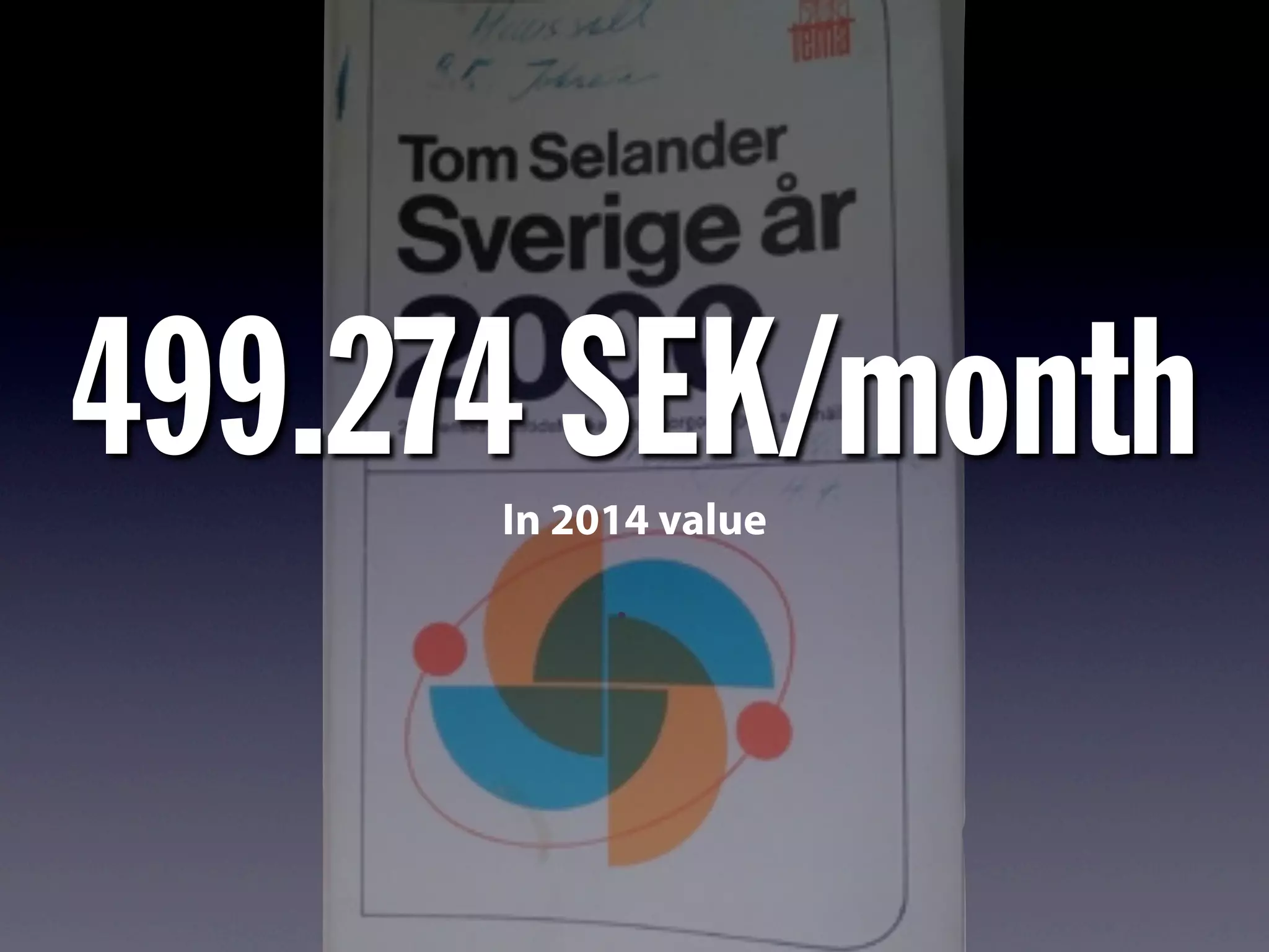 499.274 SEK/monthIn 2014 value
 