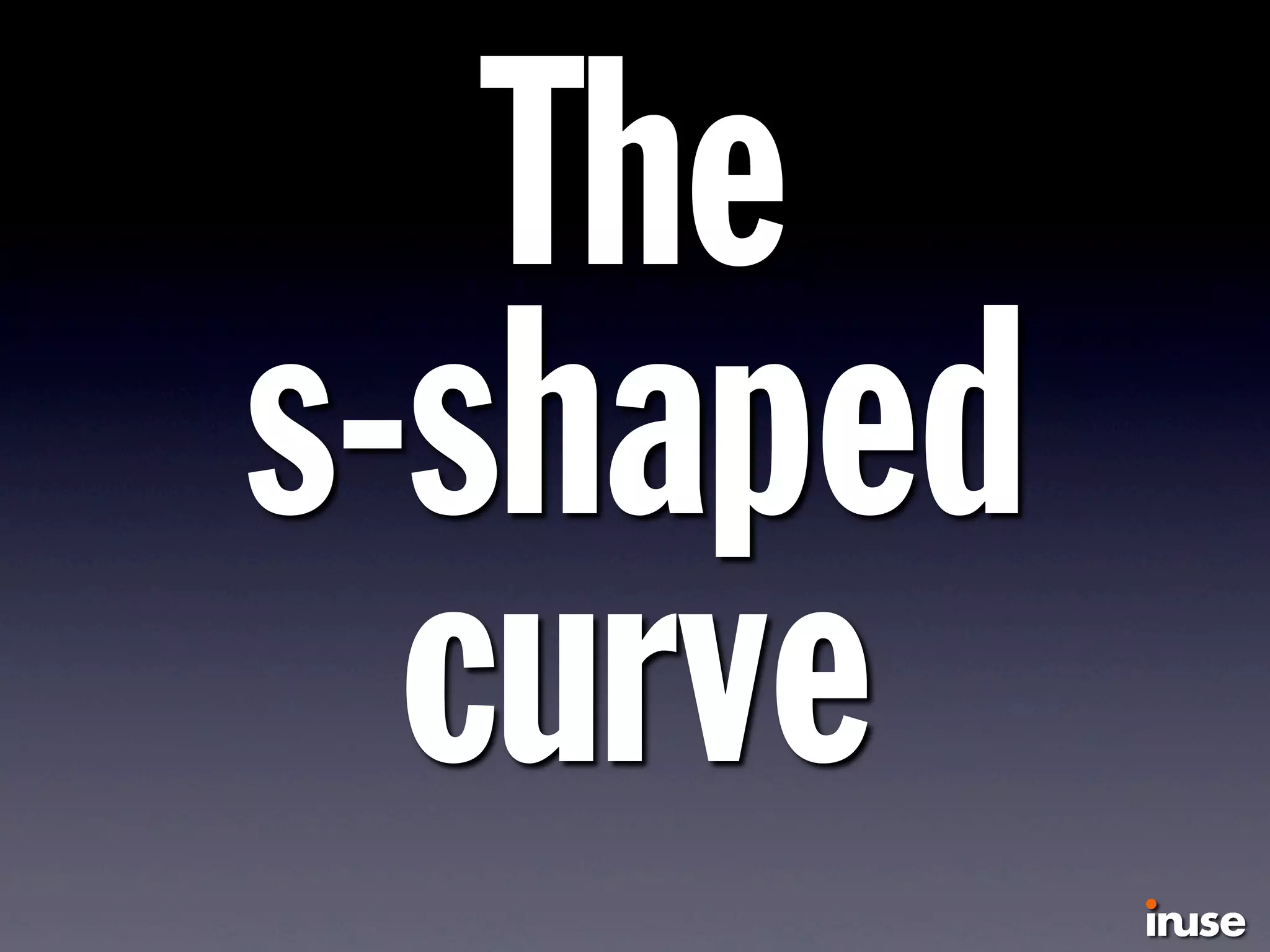 The
s-shaped
curve
 