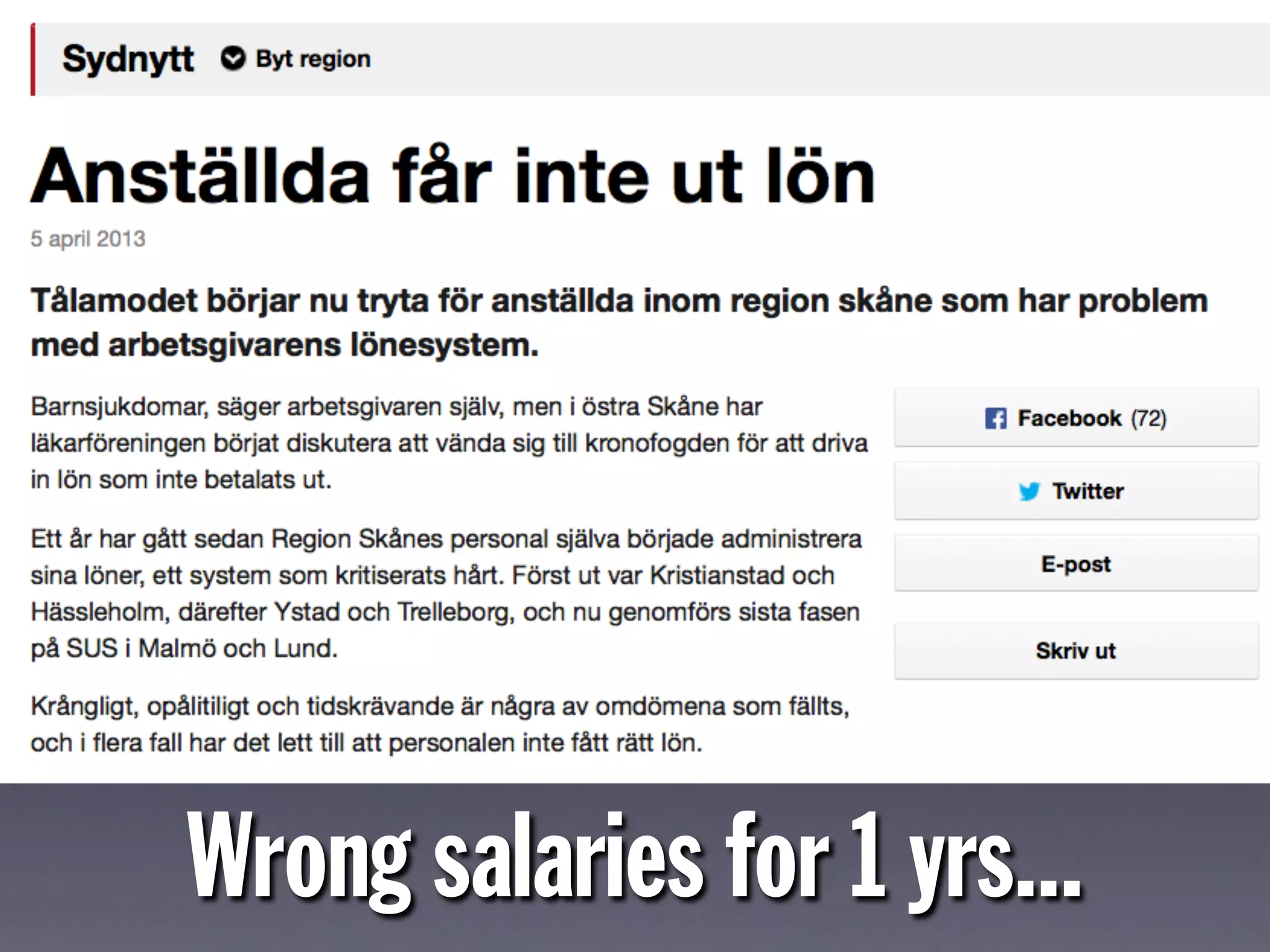 Wrong salaries for 1 yrs...
 