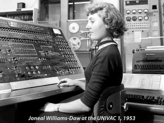 Joneal Williams-Daw at the UNIVAC 1, 1953
 