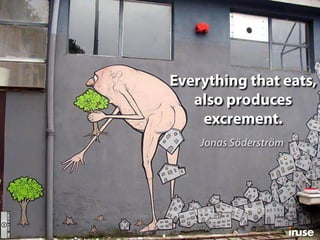 Everything that eats,
also produces
excrement.
Jonas Söderström
 