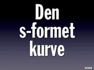 Den
s-formet
kurve
 