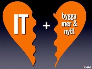 IT
bygga
mer &
nytt
+
 
