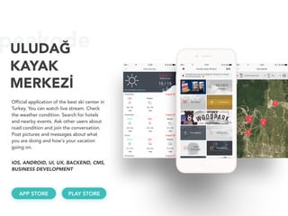 peakodeUSTASIBURADA
UstasıBurada is an application to find the
right skilled person for your requirement. If
you need a gardener for your garden or
need a plumber for your kitchen or a
mechanic for your car. UstasıBurada helps
you to find skilled people easily.
APP STORE PLAY STORE
IOS, ANDROID
 