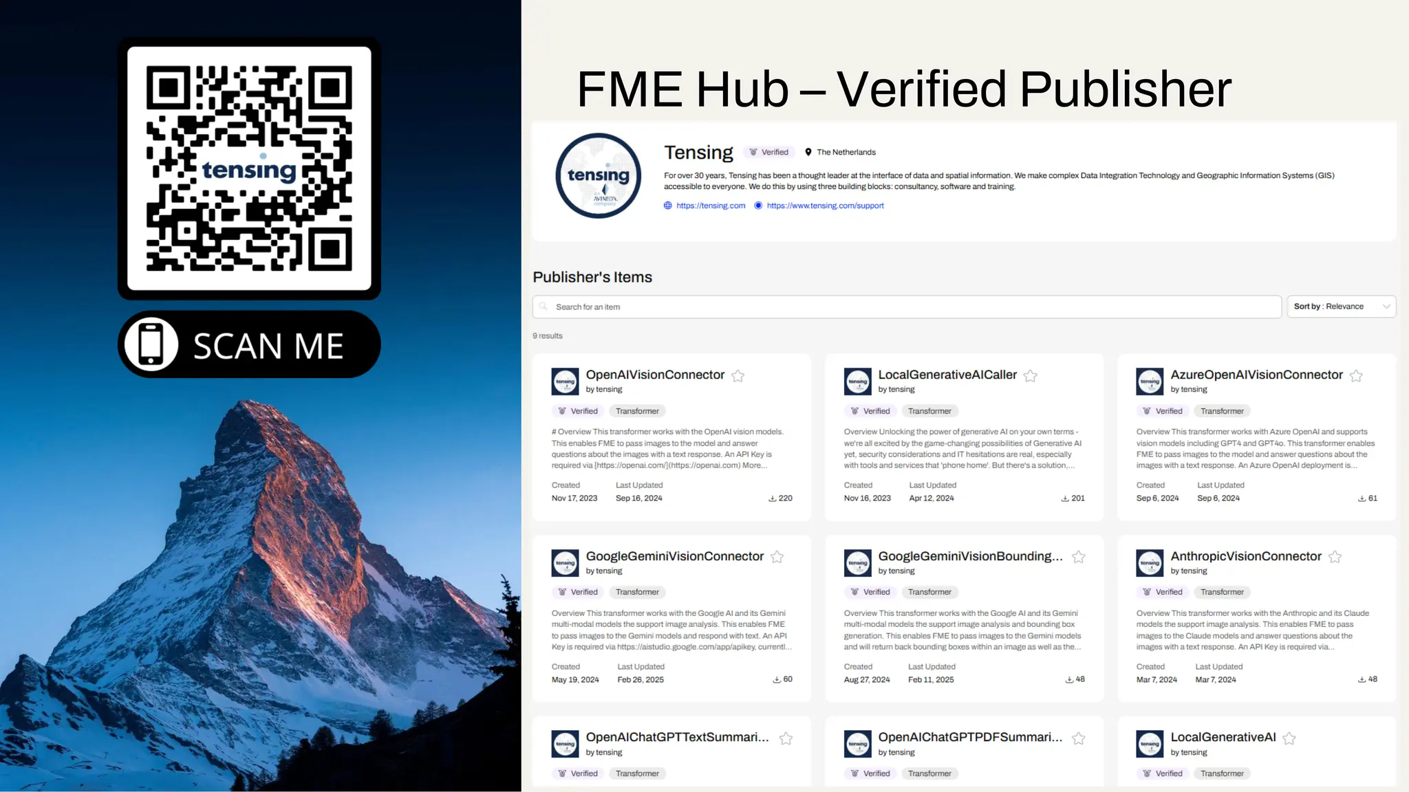 FME Hub – Verified Publisher
 