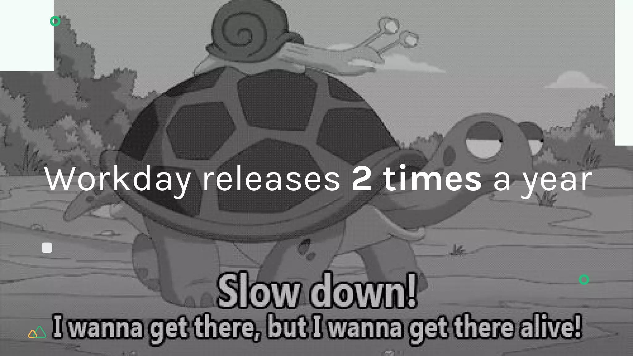 Workday releases 2 times a year