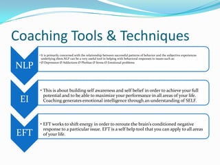 Coaching Tools & Techniques