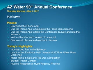 Welcome
Please:
 Download the Phone App!
 Use the Phone App to Complete the Fresh Ideas Scoring
 Use the Phone App to t...