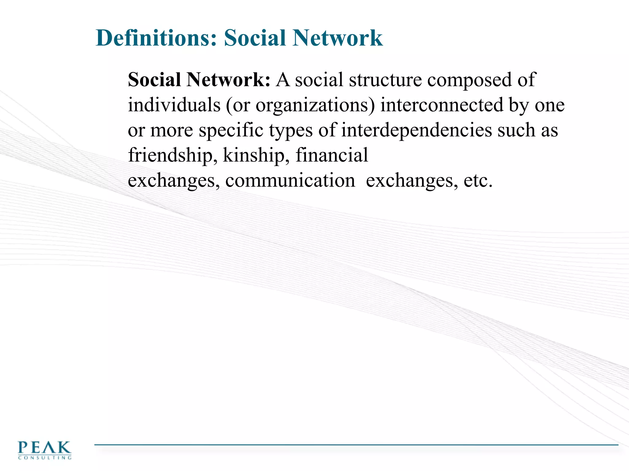 Social Network Analysis with Relationships