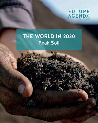 1
TheWorldin2030PeakSoil
THE WORLD IN 2030
Data Taxation
THE WORLD IN 2030
Peak Soil
 