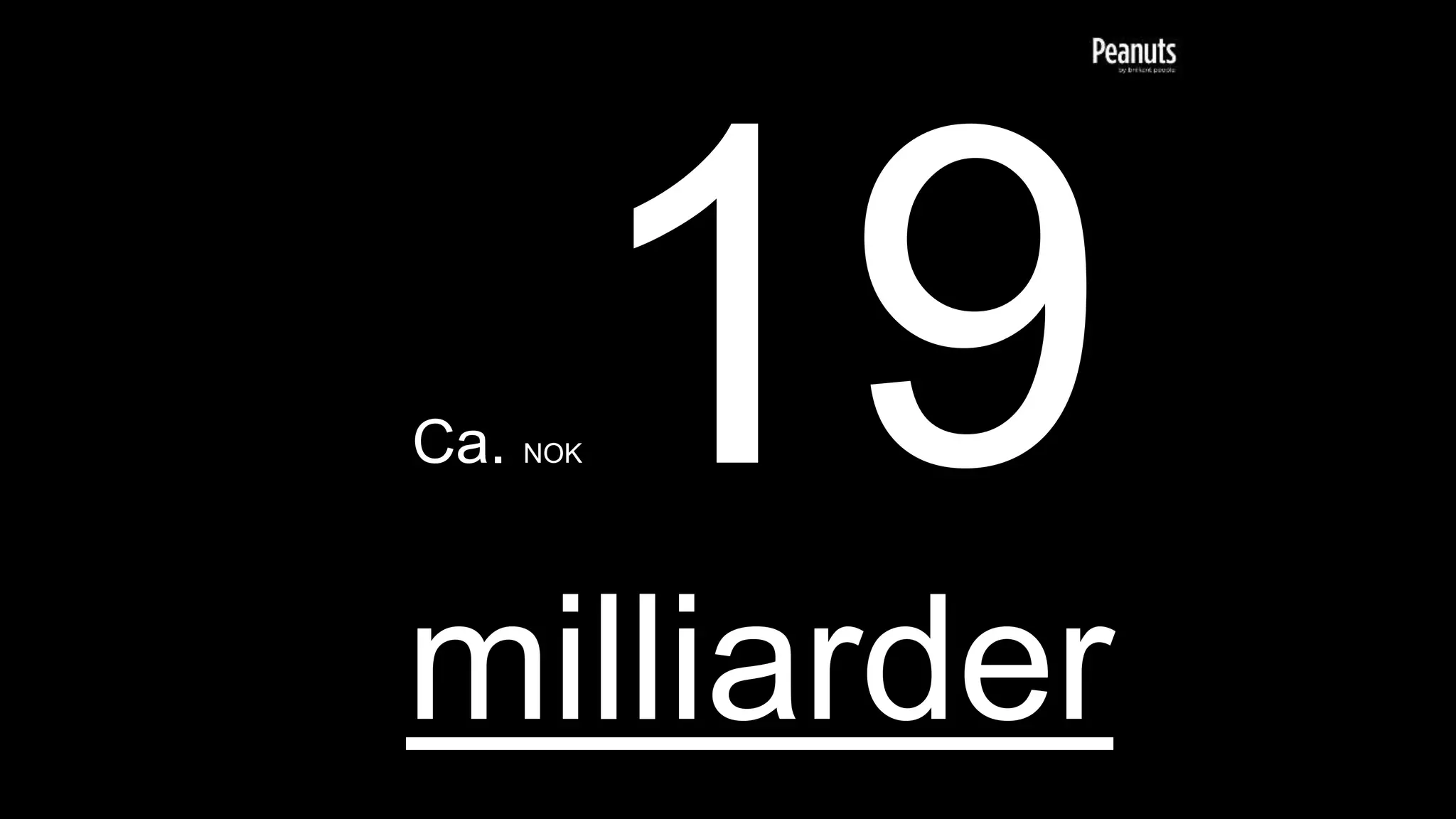 Ca. NOK
milliarder
 