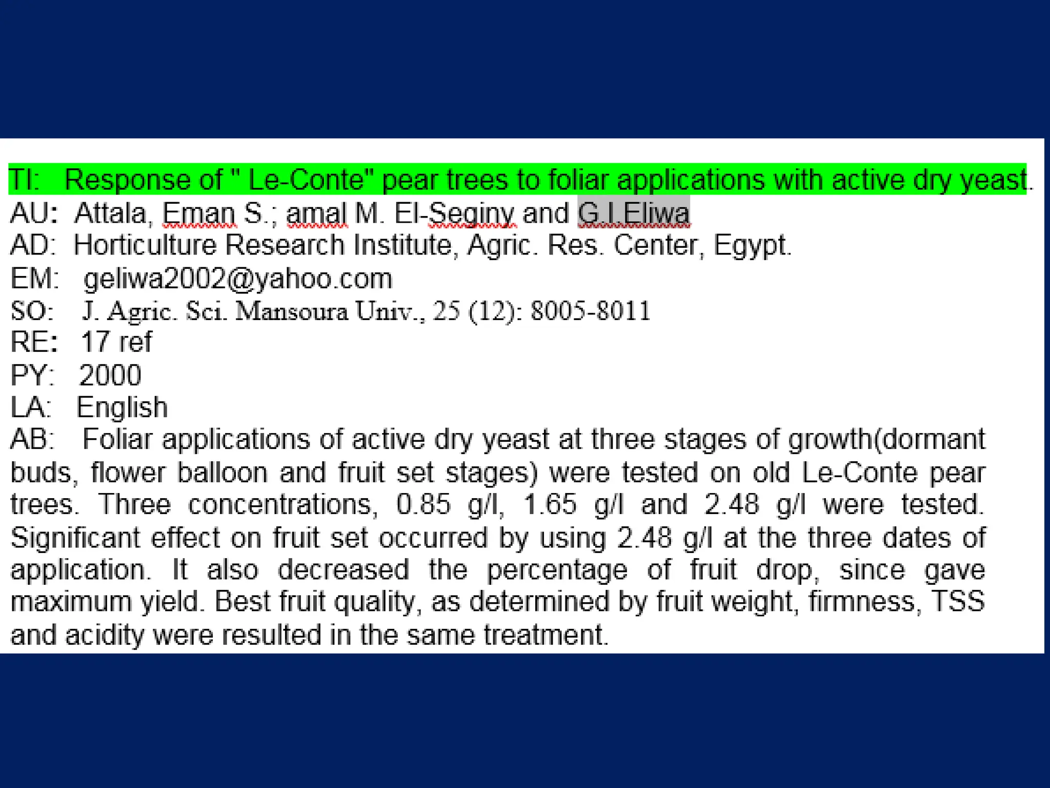 Pear, Growing and Production زراعة وانتاج الكمثرى