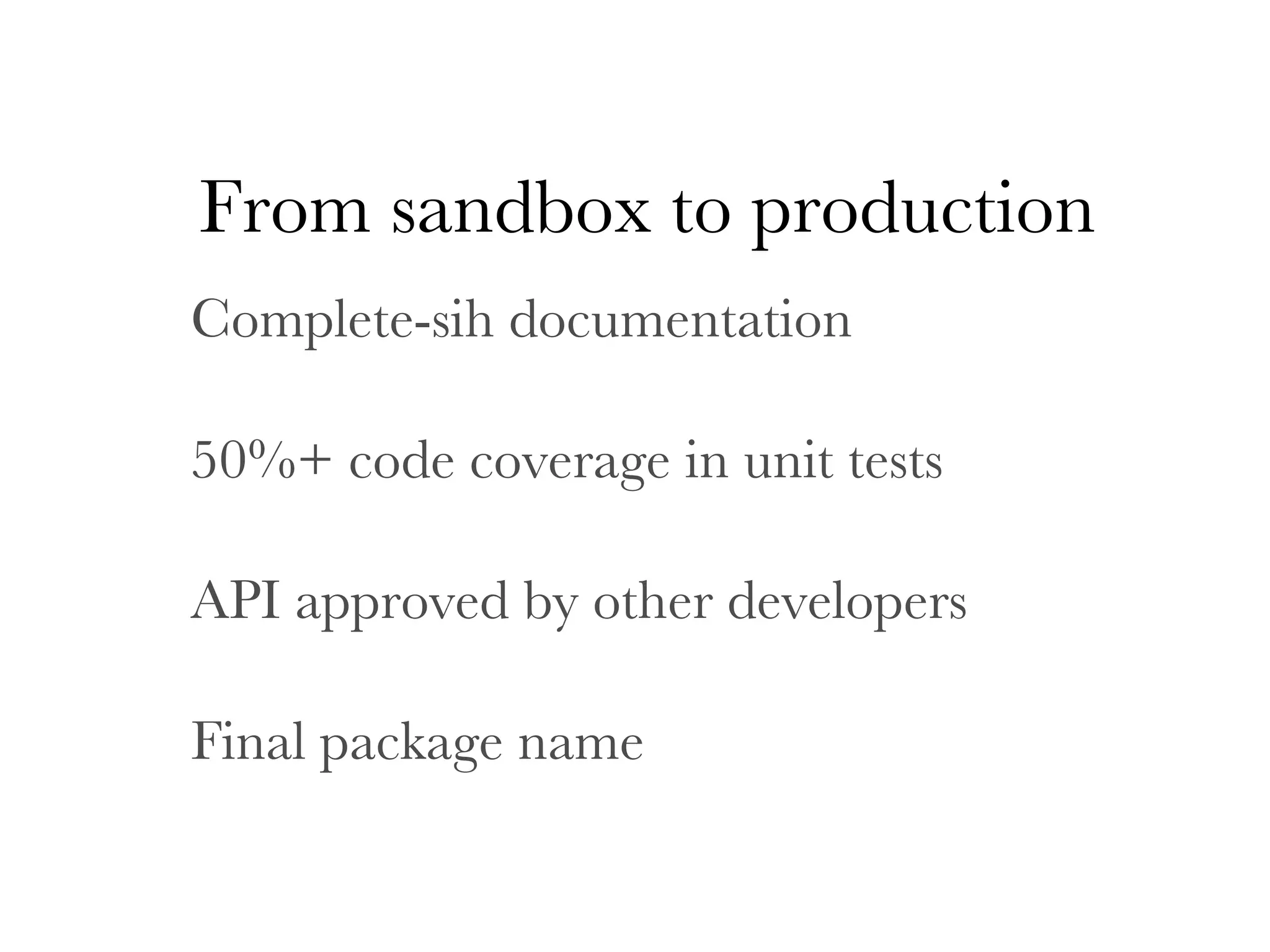 More QA (Test coverage, Doc coverage) 