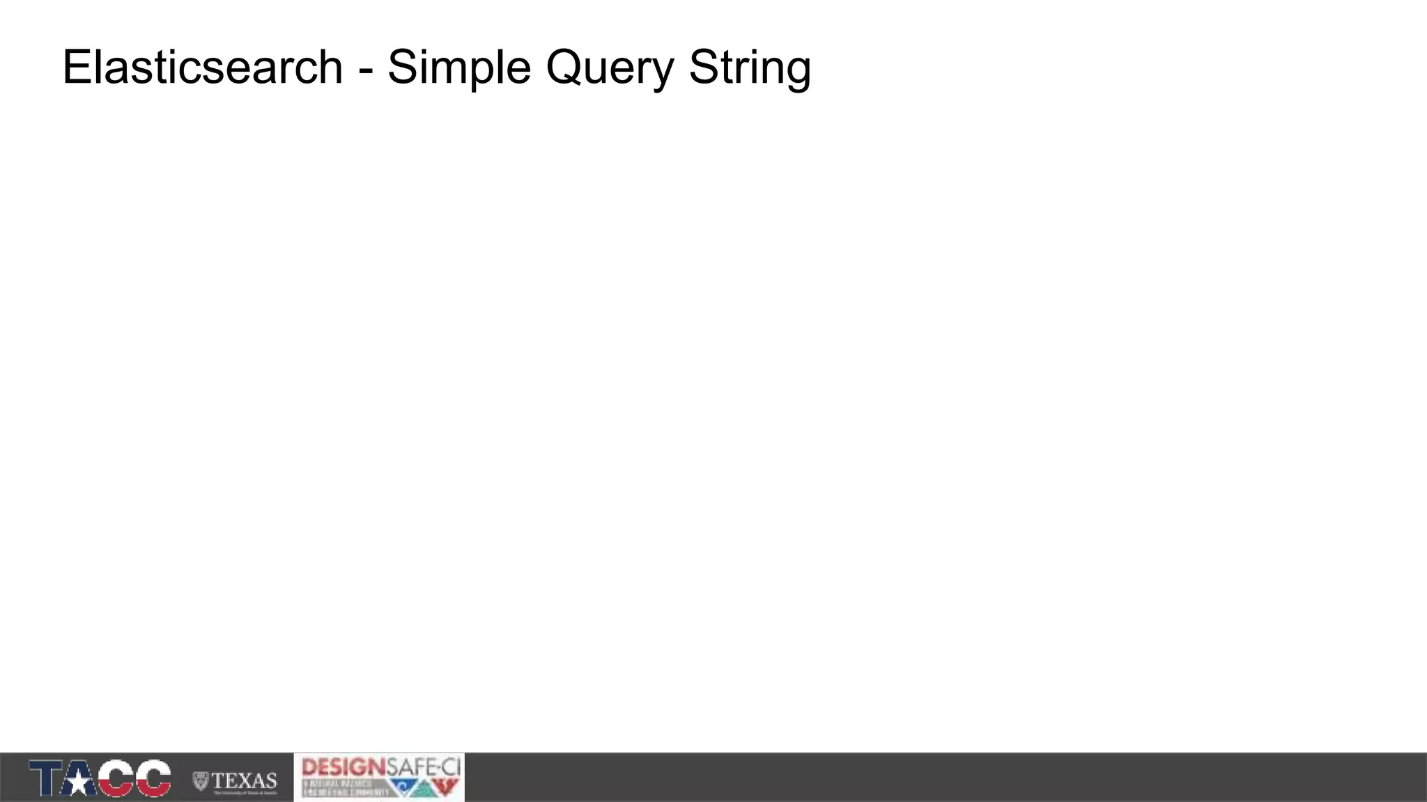 Elasticsearch - Simple Query String 