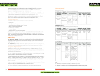 110 111
IMPORTANT DATES
ADMISSION CYCLE 1:
For UG BA (H) / PG Diploma / Professional Diploma Applicants:
Last date of
Receiving
Applications
01 April 2015
(Offline)
03 April 2015
(Online)
11 April 2015
GPT: 09.00 am
to 10.00 am
DAT: 10.30 am to
At all Test
Written
AdmissionTest Personal Interviews*
11 & 12 April
2015 (Saturday
27 April
2015
25 May
2015
27 July
2015
14 to 17 April
2015 (Tuesday
At Pearl
Academy
campus in Delhi,
Noida, Jaipur,
Mumbai &
Declaration
of Final
Result
Last date
for Payment
of Fee
Commen-
cement
of Session
ADMISSION CYCLE 2:
For UG BA (H) / PG Diploma / Professional Diploma Applicants:
Last date of
Receiving
Applications
25 May 2015
(Offline)
28 May 2015
(Online)
06 June 2015
GPT: 09.00 am
to 10.00 am
DAT: 10.30 am to
At all Test
Written
AdmissionTest Personal Interviews*
06 & 07 June
2015 (Saturday
22 June
2015
13 July
2015
27 July
2015
09 to 12 June
2015 (Tuesday
At Pearl
Academy
campus in Delhi,
Noida, Jaipur,
Mumbai &
Declaration
of Final
Result
Last date
for Payment
of Fee
Commen-
cement
of Session
For MA Applicants
Last date of
Receiving
Applications
26 May 2015
(Offline)
28 May 2015
(Online)
Statement of
Purpose,
Portfolio
Evaluation &
Personal
Portfolio Evaluation
& Personal
Interviews on: 9 &
10 June 2015 at
Pearl Academy, New
Type of Test Selection/Test
22 June
2015
13 July
2015
27 July
2015
Declaration
of Final
Result
Last date
for Payment
of Fee
Commen-
cement
of Session
General
Proficiency Test
(GPT) of 120
min. followed
by Statement of
Purpose &
Personal
Written Test (GPT)
for MAFMG will be
conducted on 06
June 2015 (09.00
am to 11.00 am)
followed by Personal
Interviews on: 09 &
10 June 2015 at
Pearl Academy, New
Note:
• MA Entrance Examination will be held in Admission Cycle 2 only
• Applicants of MA falling short of the essential requirements of Masters course may be
General Proficiency Test (GPT) is administered to judge a candidate’s proficiency in the English
language (comprehension, vocabulary and expression), Language Ability, Logical Reasoning,
Quantitative Ability, Data Interpretation, Basic Mathematics, etc.
Design Aptitude Test (DAT) examines candidates’ aptitude for creativity, drawing, design ability, power
of observation and imagination, sensitivity to environment and communication skills.
Applicants have the option of opting for maximum 2 course choices. Applicants opting for a Design
course in any of the choices will be required to appear for Design Aptitude Test (DAT).
A candidate is judged on various parameters by a panel as listed below:
• Career Focus
• Maturity and Confidence
• General Awareness, Creative and Lateral Thinking
• Ability to Analyze/Logical Reasoning
• Intellectual/Creative Ability
• Portfolio Evaluation
• Material Handling Skills (for Design streams)
All candidates are required to undergo a Personal Interview after the Written Admission Test at their
respective Entrance Examination Center. Candidates appearing for the Written Test in Delhi/NCR,
Noida, Jaipur, Mumbai and Chennai centers are required to appear for the Personal Interview at there
respective Pearl Academy Campuses only.
For UG, PG, PD, MAFMG: The Admit Cards will be available Online mentioning the date, time and
venue of the Written Test and Personal Interview 4 days before the Written Test for each Admission
Cycle on www.pearlacademy.com
For MAFT & UG Diploma: The Admit Cards will be available Online on www.pearlacademy.com/ sent
on registered email mentioning the date, time and venue of the Personal Interview well in advance.
Candidates are selected on Merit, based on their performance in the Written Admission Test and
Personal Interview/Studio Test. The Program and Campus will be awarded to successful candidates on
the basis of their rank and preference.
The result will be declared separately for each Admission Cycle as per the cut off/grades and weightages
for norms decided by Admission/Selection committee of the Academy.
A formal Admission Offer Letter will be sent to all the Successful candidates shortly after declaration of
the result. Candidates will be required to pay the fees by stipulated date to secure their seats. In case a
successful candidate does not pay the fees within the stipulated date, the seat will be offered to other
deserving candidates.
In case a candidate is not selected or has not been offered his/her desired course or campus in Admission
Cycle 1, it is open to the candidate to apply afresh for Admission Cycle 2.
The norms of the Selection are the sole prerogative of the Pearl Academy Admission/Selection
PERSONAL INTERVIEW
ADMIT CARDS
SELECTION OF CANDIDATES
Call a design school admission Expert on
+91 89712 96752
Visit www.afdindia.com for more
afdindia
.
gateway to global design schools
 