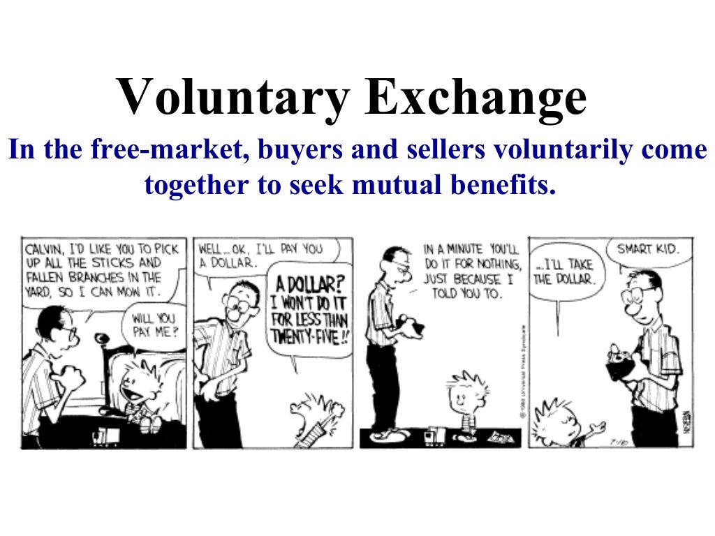 Pearl exchange and voluntary exchange