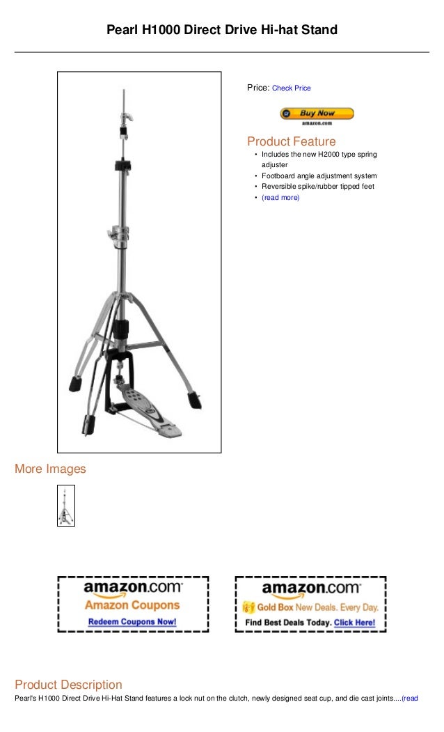Pearl h1000 direct drive hi hat stand