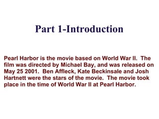 pearl harbor movie review essay