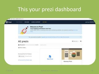 This your prezi dashboard
7/26/2015 By:Pearl Joy C. Anonuevo 13
 