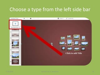 Choose a type from the left side bar
7/26/2015 By:Pearl Joy C. Anonuevo 35
 