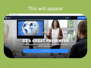 This will appear
7/26/2015 By:Pearl Joy C. Anonuevo 4
 