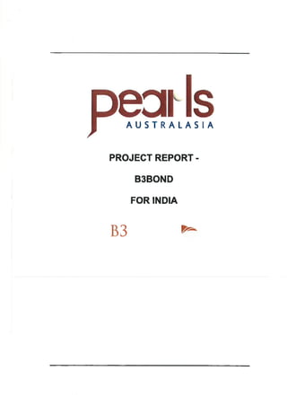 Pearls B3Bond Project Report - PMB Technologies and B3Bond 