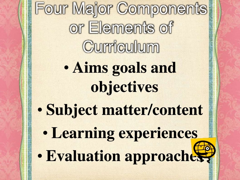Components Of Curriculum