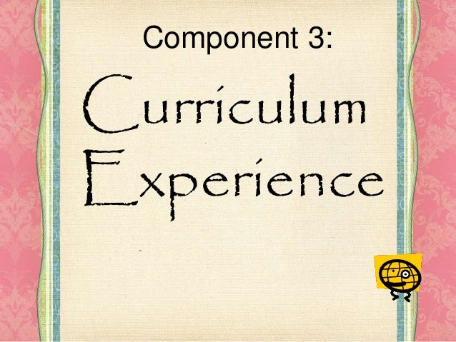 Components Of Curriculum