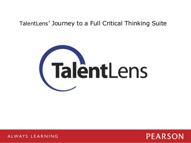 Pearson talentlens answers image