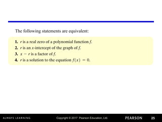 Copyright © 2017 Pearson Education, Ltd. 25
The following statements are equivalent:
 