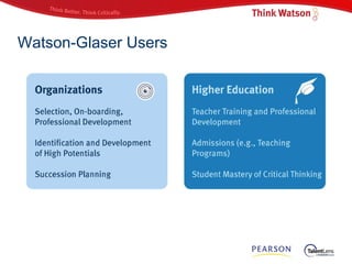 Watson-Glaser Users 