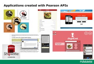 Applications created with Pearson APIs
 