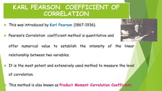 Pearson's correlation | PPTX
