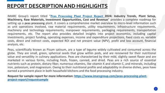 Peas Processing Plant Project Report.pdf | Agriculture | Industries