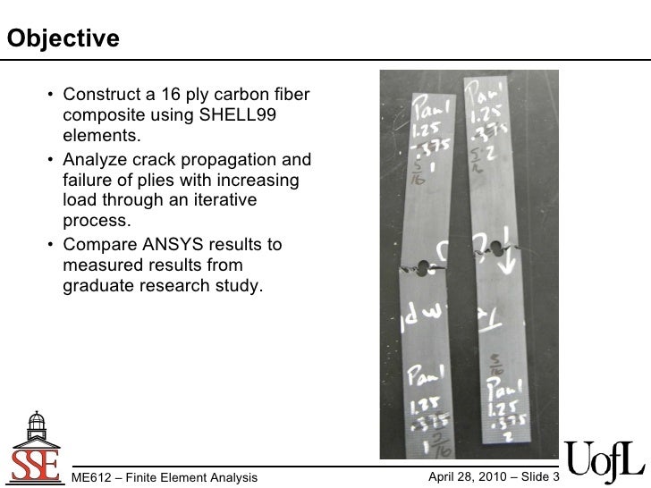 FEA analysis of carbon fiber failure