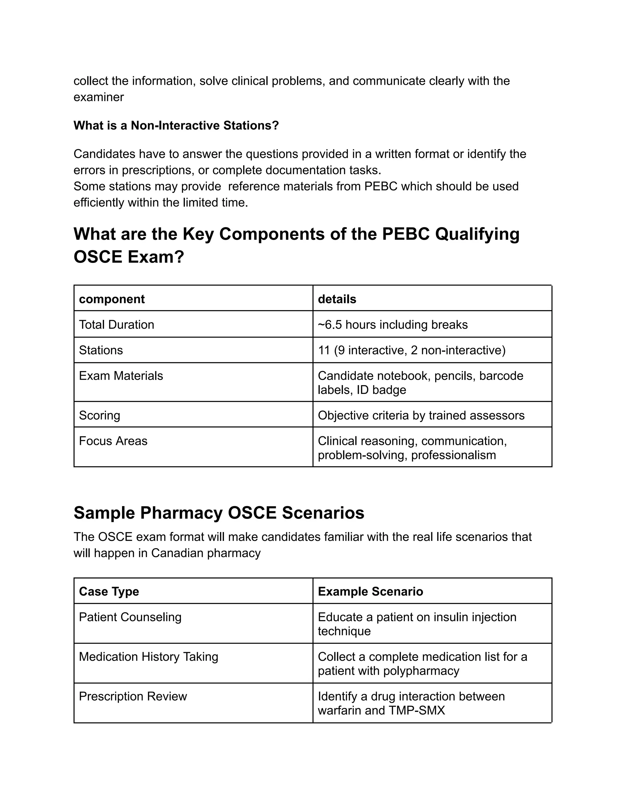 PEBC OSCE Exam Preparation_ Structure, Sample Scenarios, and Study ...