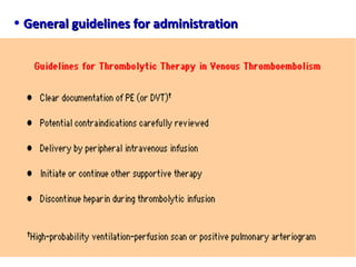 • General guidelines for administrationGeneral guidelines for administration
 