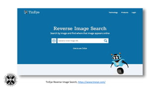 TinEye Reverse Image Search, https://www.tineye.com/
 