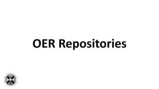 OER Repositories
 