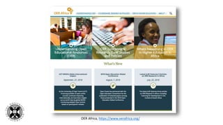 OER Africa, https://www.oerafrica.org/
 