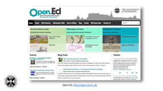Open.Ed, http://open.ed.ac.uk/
 