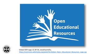 Global OER Logo, CC BY SA, Jonathasmello,
https://commons.wikimedia.org/wiki/File:Global_Open_Educational_Resources_Logo.svg
 