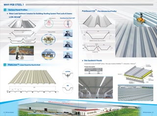 Peb Profile.pdf PEB Steel Buildings (English brochure) | PDF